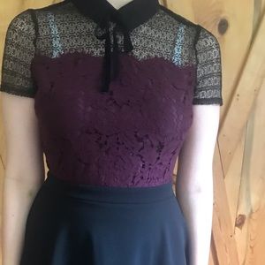 Lace top dress